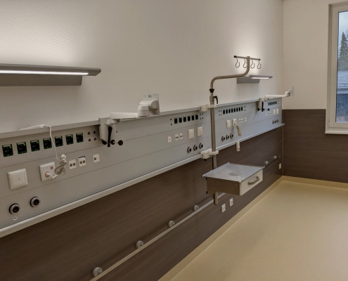 Versorgungsschiene Patientenzimmer
